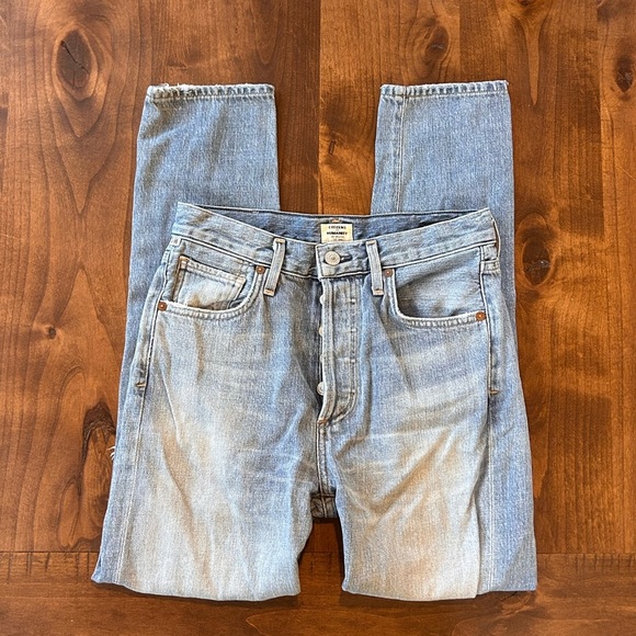 Citizens of Humanity Liya Premium Vintage High-Rise Classic Fit Crop Jeans | 24 - Picture 3 of 7